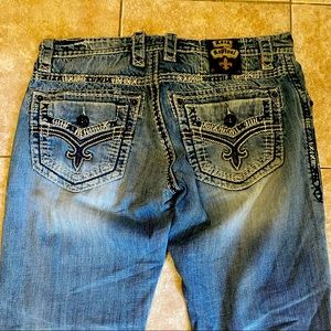 ROCK REVIVAL STRAIGHT MEN'S JEANS sz 34